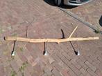 Prachtige houten hanglamp 1.80 lang Ibiza stijl/ industrial, Ophalen, 75 cm of meer
