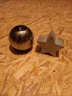 Zilveren waxinelichthouder en ster, Ophalen, Zo goed als nieuw