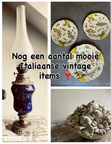 Italiaanse vintage olielamp beschikbaar voor biedingen