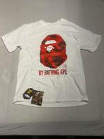 By a bathing ape, Kleding | Heren, T-shirts, Verzenden, Wit, Zo goed als nieuw, Bape