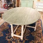 Ovale eettafel, Hangoortafel, gateleg table, Huis en Inrichting, Tafels | Eettafels, Ophalen, Gebruikt, 100 tot 150 cm, Ovaal