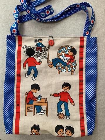 Grote Pippa & Lies tas / tote bag van vintage stoffen beschikbaar voor biedingen