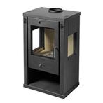 Houtkachel Trio 7kW met zijramen, Ophalen of Verzenden, Nieuw, Hout, Vrijstaand