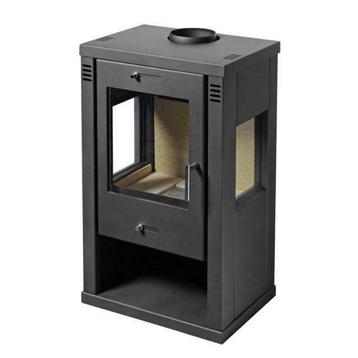 Houtkachel Trio 7kW met zijramen beschikbaar voor biedingen