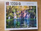 king puzzel 1000 stukjes plitvice waterfalls, kroatie, Hobby en Vrije tijd, Denksport en Puzzels, Ophalen of Verzenden, 500 t/m 1500 stukjes