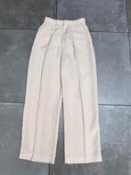 ZARA BEIGE GEBROKEN WIT WIDE LEG PANTALON BROEK MAAT S, Kleding | Dames, Ophalen of Verzenden, Zo goed als nieuw, Maat 36 (S)