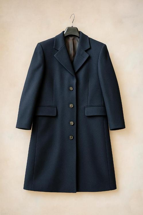 Cambridge Zwarte Wollen Mantel – maat 48, Kleding | Heren, Jassen | Winter, Gedragen, Maat 48/50 (M), Zwart, Ophalen of Verzenden