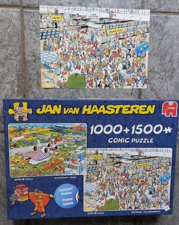 Jan van Haasteren puzzels 1000 en 1500 stukjes in een doos beschikbaar voor biedingen