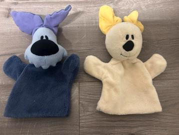 Woezel en Pip handpoppen  beschikbaar voor biedingen