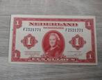 Zeldzaam biljet 1 gulden 1943, FZ-serie, vrijwel UNC, Postzegels en Munten, Bankbiljetten | Nederland, Ophalen of Verzenden