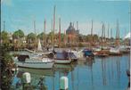 Q762 gelopen ansichtkaart enkhuizen gezicht op de haven, Ophalen of Verzenden, 1940 tot 1960, Gelopen, Noord-Holland