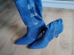 Laarzen spijkerstof, Kleding | Dames, Schoenen, Blauw, Lage of Enkellaarzen, Nieuw, Ophalen of Verzenden