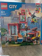 LEGO City 60320 Brandweerkazerne -, Kinderen en Baby's, Speelgoed | Duplo en Lego, Ophalen of Verzenden, Zo goed als nieuw, Complete set