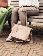 Bag2Bag leren schoudertas Evora, Sieraden, Tassen en Uiterlijk, Overige merken, Beige, Nieuw, Ophalen of Verzenden