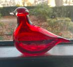 Iittala Oiva Toikka glasvogel kleine stern red punainen, Ophalen of Verzenden