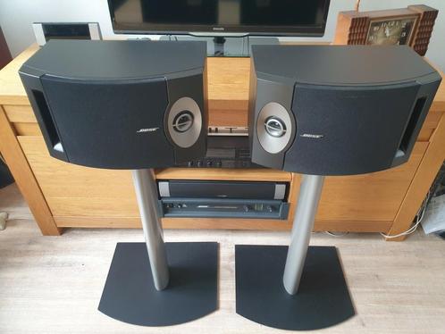 Bose 201 serie V met originele pedestals, Audio, Tv en Foto, Luidsprekers, Zo goed als nieuw, Front, Rear of Stereo speakers, 120 watt of meer