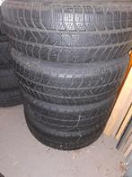 Set ZGAN winterbnd op stalen velgen oa Fiat Punto 2009-2015, Ophalen, Gebruikt, 15 inch, Banden en Velgen