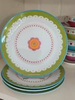 Lief lifestyle servies 4 Gebaksbordjes 17 cm groen, Ophalen of Verzenden, Zo goed als nieuw, Bord(en), Overige stijlen
