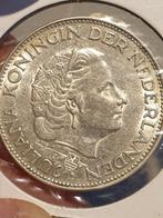 2,5 gulden 1962 zilver, klop 25 jaar Zeelandbrug (2), Zilver, Ophalen of Verzenden, 5 gulden