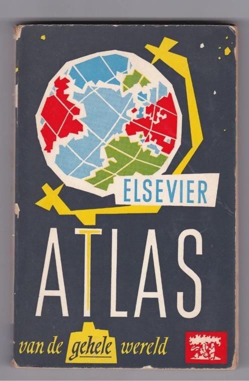 Elsevier Atlas van de gehele wereld, Boeken, Atlassen en Landkaarten, Gelezen, Overige atlassen, Wereld, 1800 tot 2000, Ophalen of Verzenden