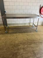 Rvs werktafel op wielen, Ophalen, RVS Meubilair