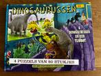 Dinosaurussen (voor)leesboek met 4 puzzels NIEUW!, Ophalen of Verzenden, Meer dan 50 stukjes, Nieuw