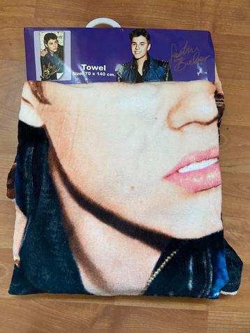 Justin Bieber badlaken 70 x 140 ***NIEUW in verpakking beschikbaar voor biedingen