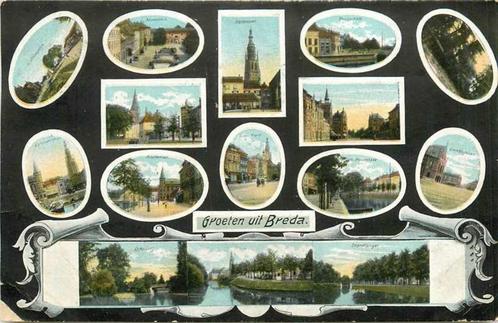 (380-746-023) Breda Groeten uit, Verzamelen, Ansichtkaarten | Nederland, Noord-Brabant, Verzenden