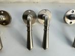 Hang en sluitwerk 3 binnendeuren, Ophalen of Verzenden, Gebruikt, Rvs, Klink of Kruk