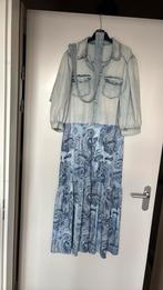 Zgan lange jurk van K Design maat M, Maat 38/40 (M), Blauw, Ophalen of Verzenden, Zo goed als nieuw