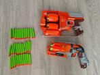 NERF Zombie Strike FlipFury  en Hammershot Blaster, Gebruikt, Ophalen of Verzenden