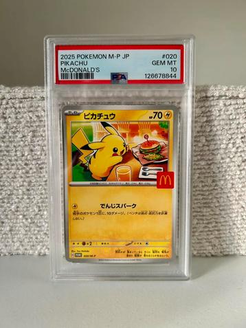 [PSA10] Pikachu McDonald’s promo 020/M-P beschikbaar voor biedingen