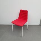 4x Midj italiaanse design vergaderstoelen - rode stof, Huis en Inrichting, Ophalen, Gebruikt, Vier, Stof