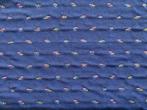 STOF VOOR DESIGN: 2x coupon meubelstof met patroon, Blauw, 120 cm of meer, Ophalen of Verzenden, Katoen