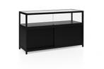 Crystal Glass Cabinet CT1-400B - Zwart (2 stuks beschikbaar), Ophalen, 100 tot 150 cm, Minder dan 100 cm, 25 tot 50 cm