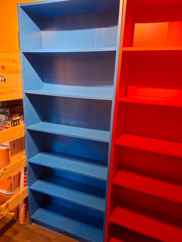 Blauwe Ikea Billy boekenkast - afbeelding 1