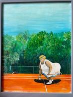 Tennisleraar heeft nog wat tijd ..., Sport en Fitness, Tennis, Ophalen of Verzenden, Gebruikt