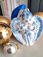 Delfsblauw kerstengel, handgeschilderd., Ophalen