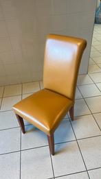 6 eetkamerstoelen met lederen bekleding., Huis en Inrichting, Stoelen, Overige kleuren, Ophalen of Verzenden, Zo goed als nieuw