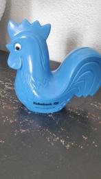 Vintage spaarpot Rabobank haan blauw, Verzamelen, Spaarpotten, Ophalen of Verzenden, Gebruikt, Kunststof, Dier