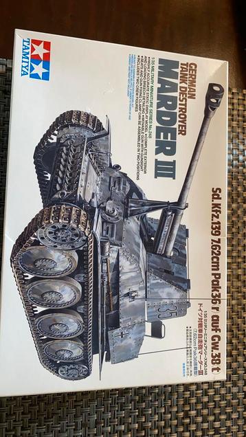 Tamiya marder III 1:35 german tank destroyer beschikbaar voor biedingen