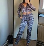 Maniere de Voire zebra set broek crop top blouse, Kleding | Dames, Verzenden, Maniere de voire, Zwart, Maat 42/44 (L)