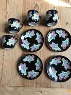 Vier eierschaal kop & schotels met Geisha watermerk, Ophalen of Verzenden