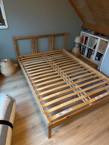 Ikea Luroy bedframe 140x200 met lattenbodem zonder matras - afbeelding 1