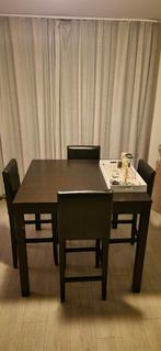 Bjursta bartafel en 4x Henriksdal barkrukken, Ophalen, Gebruikt