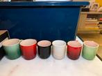 Le Creuset x 6 Espresso & Dubbele Espresso Kopjes - 6 stuks, Keramiek, Ophalen of Verzenden, Zo goed als nieuw, Effen