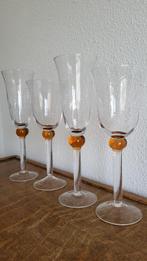 set grote mondgeblazen glazen (wijn en champagne), Glas, Glas of Glazen, Zo goed als nieuw, Ophalen