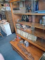 Retro Teakhout rariteitenkabinet/buffetkast, Huis en Inrichting, Kasten | Buffetkasten, Ophalen, 150 tot 200 cm, Teakhout, Zo goed als nieuw