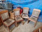 4 stuks antieke eetkamer stoelen, Ophalen