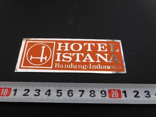 sticker Bandung Indonesia Hotel ISTANS  folie, Verzamelen, Stickers, Zo goed als nieuw, Bedrijf of Vereniging, Ophalen